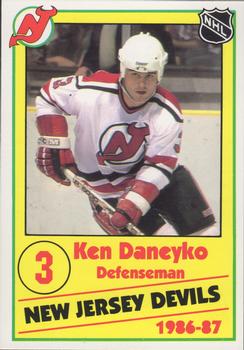 1986-87 New Jersey Devils Police #9 Ken Daneyko Front