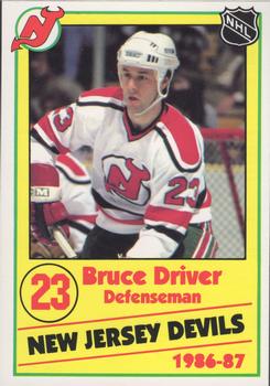 1986-87 New Jersey Devils Police #10 Bruce Driver Front