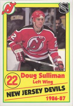 1986-87 New Jersey Devils Police #17 Doug Sulliman Front