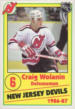 1986-87 New Jersey Devils Police #20 Craig Wolanin Front