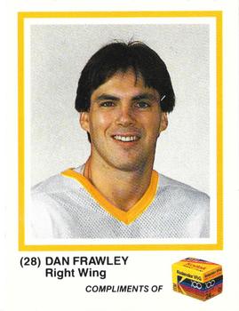 1986-87 Kodak Pittsburgh Penguins #NNO Dan Frawley Front
