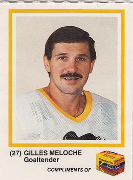 1986-87 Kodak Pittsburgh Penguins #NNO Gilles Meloche Front
