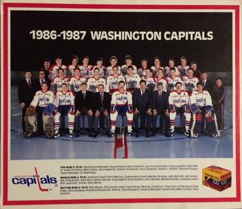 1986-87 Kodak Washington Capitals #NNO Large Team Photo Front
