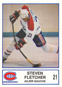 1986-87 Sherbrooke Canadiens (AHL) #NNO Steven Fletcher Front