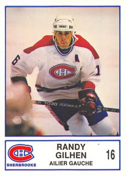 1986-87 Sherbrooke Canadiens (AHL) #NNO Randy Gilhen Front