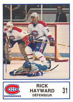 1986-87 Sherbrooke Canadiens (AHL) #NNO Rick Hayward Front