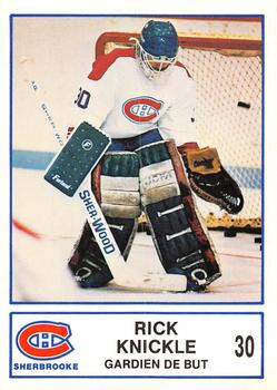 1986-87 Sherbrooke Canadiens (AHL) #NNO Rick Knickle Front
