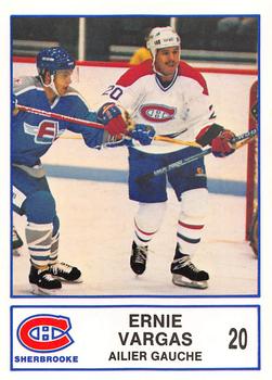 1986-87 Sherbrooke Canadiens (AHL) #NNO Ernie Vargas Front