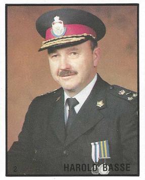 1986-87 Kitchener Rangers (OHL) Police #2 Harold Basse Front