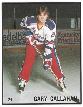 1986-87 Kitchener Rangers (OHL) Police #24 Gary Callaghan Front