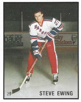 1986-87 Kitchener Rangers (OHL) Police #29 Steve Ewing Front