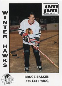 1986-87 Portland Winterhawks (WHL) #12 Bruce Basken Front