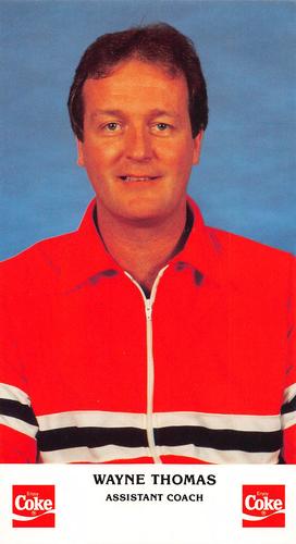 1987-88 Coca-Cola Chicago Blackhawks #NNO Wayne Thomas Front