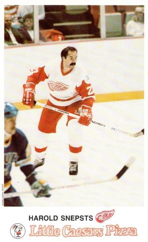 1987-88 Little Caesars Detroit Red Wings #NNO Harold Snepsts Front