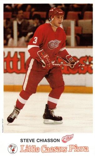 1987-88 Little Caesars Detroit Red Wings #NNO Steve Chiasson Front