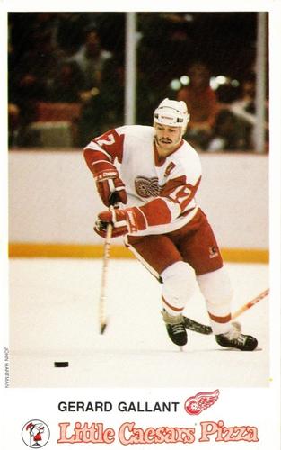 1987-88 Little Caesars Detroit Red Wings #NNO Gerard Gallant Front