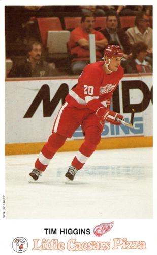 1987-88 Little Caesars Detroit Red Wings #NNO Tim Higgins Front