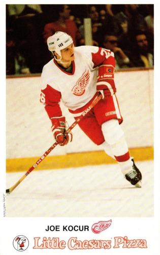 1987-88 Little Caesars Detroit Red Wings #NNO Joe Kocur Front