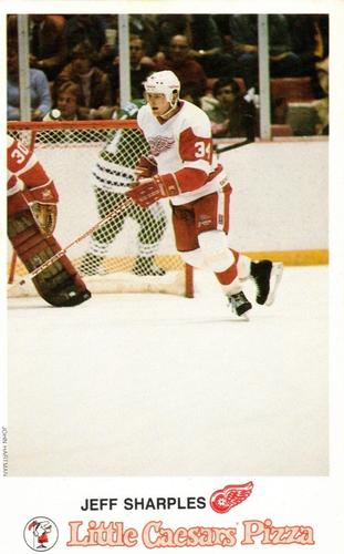 1987-88 Little Caesars Detroit Red Wings #NNO Jeff Sharples Front