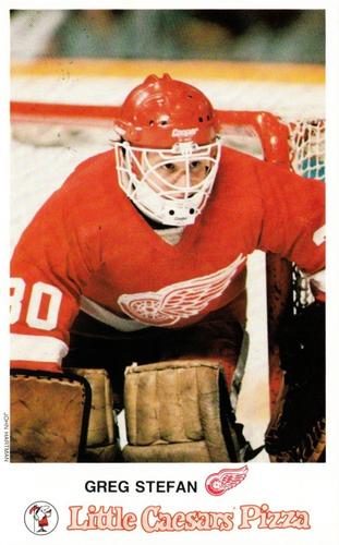 1987-88 Little Caesars Detroit Red Wings #NNO Greg Stefan Front