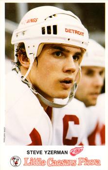 1987-88 Little Caesars Detroit Red Wings #NNO Steve Yzerman Front