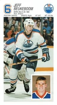 1987-88 Edmonton Oilers #NNO Jeff Beukeboom Front