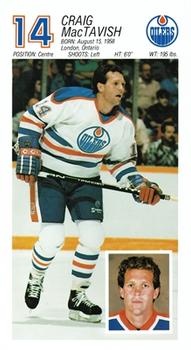 1987-88 Edmonton Oilers #NNO Craig MacTavish Front
