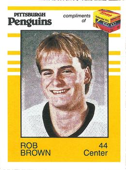 1987-88 Kodak Pittsburgh Penguins #NNO Rob Brown Front
