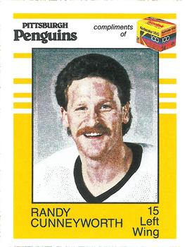 1987-88 Kodak Pittsburgh Penguins #NNO Randy Cunneyworth Front