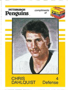 1987-88 Kodak Pittsburgh Penguins #NNO Chris Dahlquist Front
