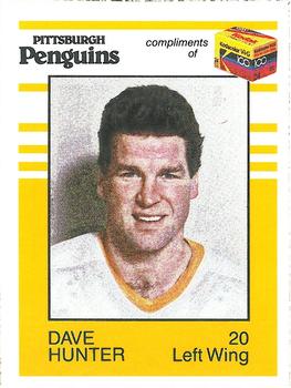 1987-88 Kodak Pittsburgh Penguins #NNO Dave Hunter Front