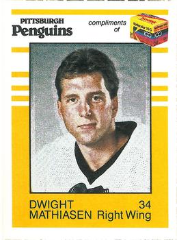 1987-88 Kodak Pittsburgh Penguins #NNO Dwight Mathiasen Front