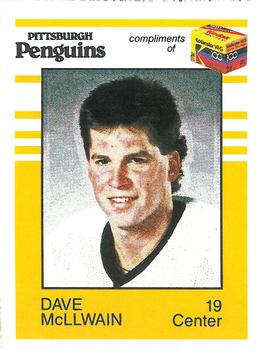 1987-88 Kodak Pittsburgh Penguins #NNO Dave McLlwain Front