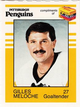 1987-88 Kodak Pittsburgh Penguins #NNO Gilles Meloche Front