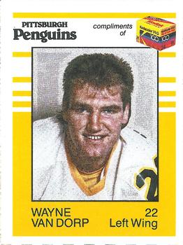 1987-88 Kodak Pittsburgh Penguins #NNO Wayne Van Dorp Front