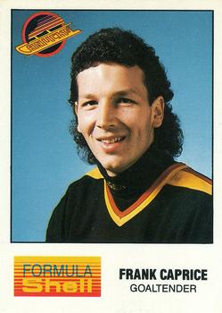 1987-88 Shell Oil Vancouver Canucks #NNO Frank Caprice Front