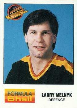 1987-88 Shell Oil Vancouver Canucks #NNO Larry Melnyk Front