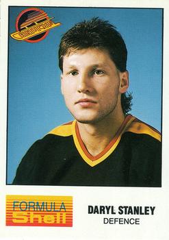 1987-88 Shell Oil Vancouver Canucks #NNO Daryl Stanley Front