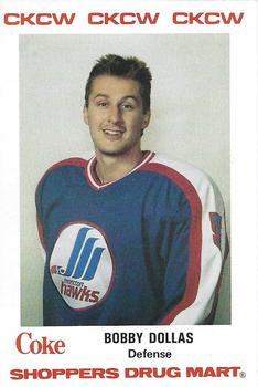 1987-88 Moncton Hawks (AHL) Police #4 Bobby Dollas Front