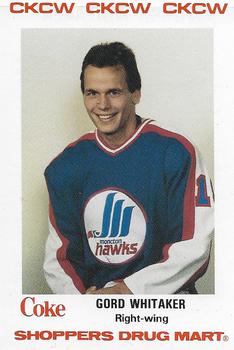 1987-88 Moncton Hawks (AHL) Police #24 Gord Whitaker Front