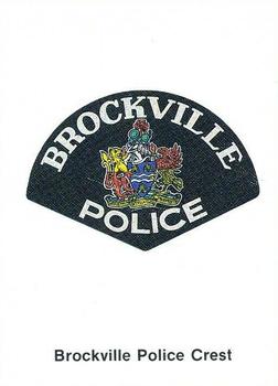 1987-88 Brockville Braves (CJAHL) Police #1 Header Card Front