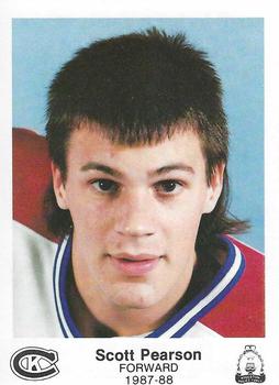 1987-88 Kingston Canadians (OHL) Police #22 Scott Pearson Front