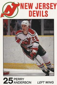 1988-89 Carretta New Jersey Devils #NNO Perry Anderson Front