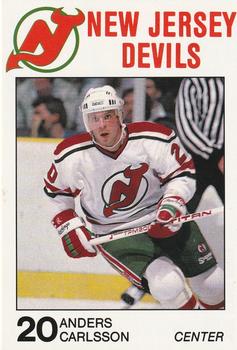 1988-89 Carretta New Jersey Devils #NNO Anders Carlsson Front