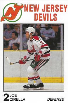 1988-89 Carretta New Jersey Devils #NNO Joe Cirella Front