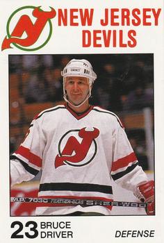 1988-89 Carretta New Jersey Devils #NNO Bruce Driver Front