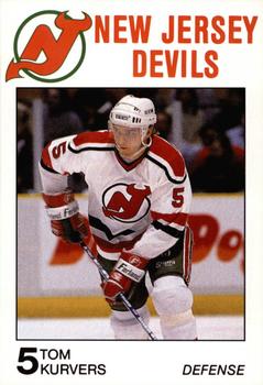 1988-89 Carretta New Jersey Devils #NNO Tom Kurvers Front