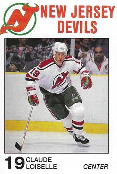 1988-89 Carretta New Jersey Devils #NNO Claude Loiselle Front