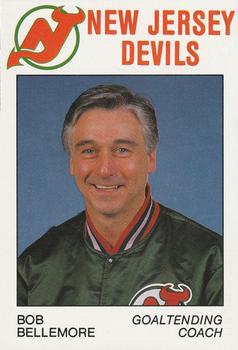 1988-89 Carretta New Jersey Devils #NNO Bob Bellemore Front