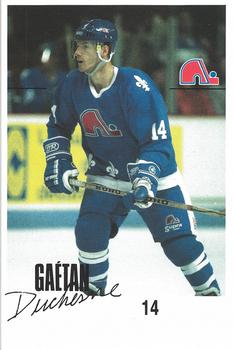1988-89 Quebec Nordiques #NNO Gaetan Duchesne Front